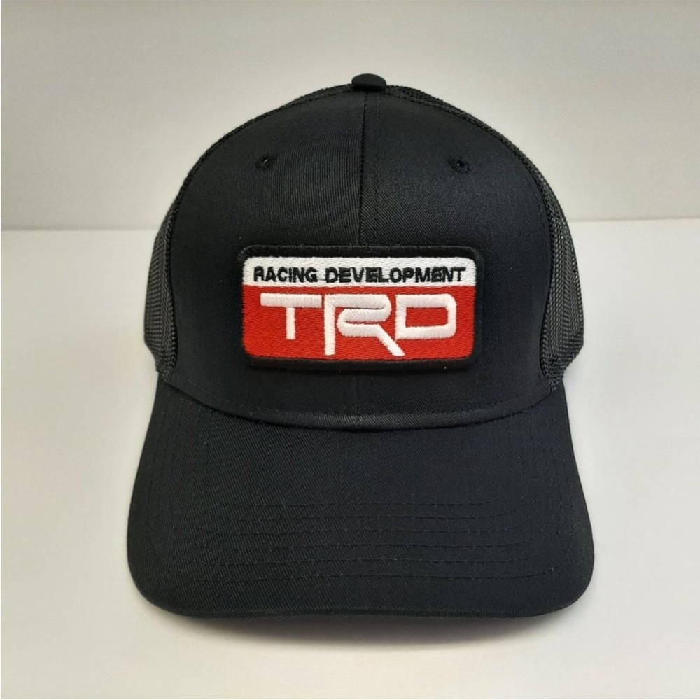 Racing Development Embroidered Patch Mesh Snapback Trucker Black